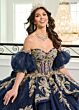 Rachel Allan RQ3153 Puff Sleeve Illusion Bodice Quinceanera Gown