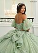 Rachel Allan RQ3153 Puff Sleeve Illusion Bodice Quinceanera Gown