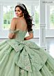 Rachel Allan RQ3154 Illusion Side Applique Strap Quinceanera Gown