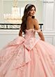 Rachel Allan RQ3154 Illusion Side Applique Strap Quinceanera Gown