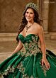 Rachel Allan RQ5010 Ruffle Hem Pannier Skirt Quince Dress