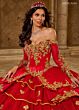Rachel Allan RQ5012 Long Sleeve Corset Bodice Sweet 16 Dress