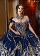 Rachel Allan RQ1180 Off The Shoulder Embellished Lace-Up Dress