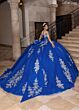 Rachel Allan RQ1183 Beaded Corset Bodice Off The Shoulder Dress