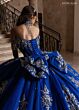 Rachel Allan RQ1183 Beaded Corset Bodice Off The Shoulder Dress
