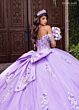 Rachel Allan RQ1184 Basque Waist Off The Shoulder Lace-Up Dress