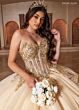 Rachel Allan RQ1186 Corset Bodice† Embellished Lace-Up Dress