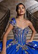 Rachel Allan RQ1186 Corset Bodice† Embellished Lace-Up Dress