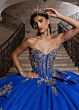 Rachel Allan RQ1186 Corset Bodice† Embellished Lace-Up Dress