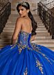 Rachel Allan RQ1186 Corset Bodice† Embellished Lace-Up Dress