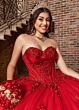 Rachel Allan RQ1187 Sweetheart Neckline Strapless Dress