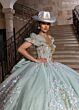 Rachel Allan RQ2240 Beaded Corset Bodice Strapless Dress