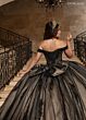 Rachel Allan RQ2247 Monarch Train Off The Shoulder Dress
