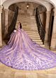 Rachel Allan RQ2247 Monarch Train Off The Shoulder Dress