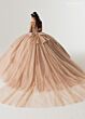 Rachel Allan RQ3170 Spaghetti Strap Embellished Lace-Up Dress