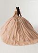 Rachel Allan RQ3170 Spaghetti Strap Embellished Lace-Up Dress