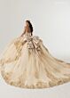 Rachel Allan RQ3172 Peak-A-Boo Neck Embellished Dress