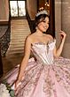Rachel Allan RQ3172 Peak-A-Boo Neck Embellished Dress