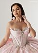 Rachel Allan RQ3172 Peak-A-Boo Neck Embellished Dress