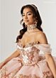 Rachel Allan RQ3175 Off The Shoulder Lace-Up Dress