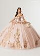 Rachel Allan RQ3175 Off The Shoulder Lace-Up Dress