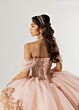Rachel Allan RQ3175 Off The Shoulder Lace-Up Dress