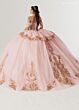 Rachel Allan RQ3175 Off The Shoulder Lace-Up Dress