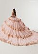 Rachel Allan RQ3175 Off The Shoulder Lace-Up Dress
