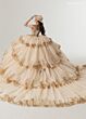 Rachel Allan RQ3175 Off The Shoulder Lace-Up Dress