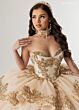 Rachel Allan RQ3175 Off The Shoulder Lace-Up Dress