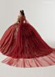 Rachel Allan RQ3178 Sweetheart Off The Shoulder Lace-Up Dress