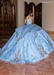 Rachel Allan RQ6010 Off The Shoulder Glitter Tulle Dress