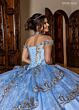 Rachel Allan RQ6010 Off The Shoulder Glitter Tulle Dress