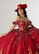 Rachel Allan RQ6012 Bow Back Tiered Skirt Embellished Dress