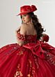Rachel Allan RQ6012 Bow Back Tiered Skirt Embellished Dress