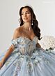 Rachel Allan RQ6012 Bow Back Tiered Skirt Embellished Dress