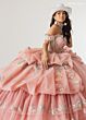 Rachel Allan RQ6014 Pannier Skirt Off The Shoulder Embellished Dress