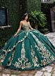 Rachel Allan RQ6015 Scallop Train Sweetheart Neck Embellished Dress