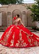Rachel Allan RQ6015 Scallop Train Sweetheart Neck Embellished Dress