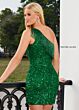 Rachel Allan 40150 Fringe Neckline Sequin Dress