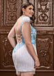 Rachel Allan 40278 Fringe Hem One Shoulder Dress
