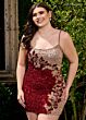Rachel Allan 40281 Scoop Neck Embellished Dress