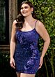 Rachel Allan 40281 Scoop Neck Embellished Dress