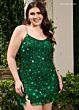 Rachel Allan 40289 Lace-Up Back Paillettes Dress
