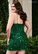 Rachel Allan 40289 Lace-Up Back Paillettes Dress