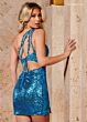 Rachel Allan 40321 Strappy Back One Shoulder Dress