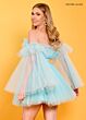 Rachel Allan 40366 Detachable Sleeves Strapless Dress