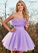 Rachel Allan 40366 Detachable Sleeves Strapless Dress