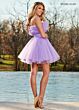 Rachel Allan 40366 Detachable Sleeves Strapless Dress
