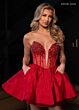 Rachel Allan 40420 Illusion Top Strapless Dress